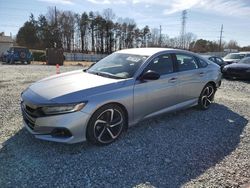 Honda salvage cars for sale: 2022 Honda Accord Sport