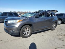 Salvage cars for sale at Pennsburg, PA auction: 2015 Toyota Highlander XLE