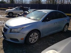 Salvage cars for sale at Waldorf, MD auction: 2012 Chevrolet Cruze LS