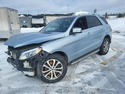 Salvage cars for sale at Elmsdale, NS auction: 2017 Mercedes-Benz GLE 400 4matic