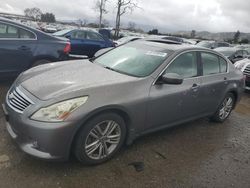 Salvage cars for sale at San Martin, CA auction: 2013 Infiniti G37 Base