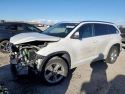 Salvage cars for sale at Magna, UT auction: 2017 Toyota Highlander Limited