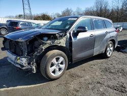 Salvage cars for sale at Windsor, NJ auction: 2021 Toyota Highlander L