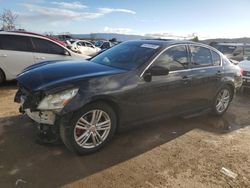 Salvage cars for sale at San Martin, CA auction: 2012 Infiniti G37 Base