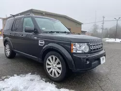 Salvage cars for sale at Mendon, MA auction: 2013 Land Rover LR4 HSE