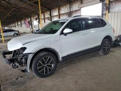 Volkswagen salvage cars for sale: 2020 Volkswagen Tiguan SE