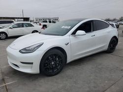 Salvage cars for sale at Grand Prairie, TX auction: 2020 Tesla Model 3