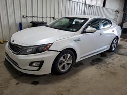 Salvage cars for sale at West Mifflin, PA auction: 2015 KIA Optima Hybrid