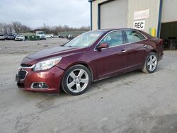 Salvage cars for sale at Duryea, PA auction: 2015 Chevrolet Malibu LTZ