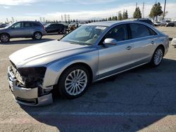 Salvage cars for sale at Rancho Cucamonga, CA auction: 2015 Audi A8 L Quattro