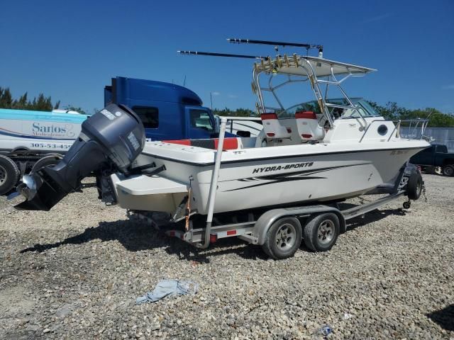 2005 Hydra Sport Boat With Trailer