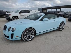 Salvage cars for sale at West Palm Beach, FL auction: 2011 Bentley Continental Super Sport