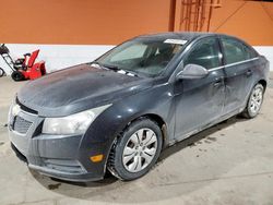 Chevrolet salvage cars for sale: 2012 Chevrolet Cruze LT