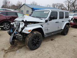 Jeep salvage cars for sale: 2023 Jeep Wrangler Sahara 4XE