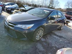 Salvage cars for sale at North Billerica, MA auction: 2016 Toyota Camry LE