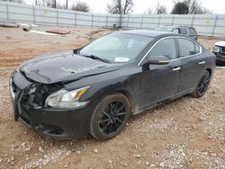 Salvage cars for sale at Oklahoma City, OK auction: 2012 Nissan Maxima S