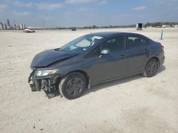 Salvage cars for sale at New Braunfels, TX auction: 2013 Honda Civic LX