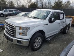 Salvage cars for sale at Waldorf, MD auction: 2015 Ford F150 Supercrew