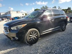 Salvage cars for sale at Opa Locka, FL auction: 2014 Infiniti QX60