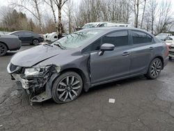 Salvage cars for sale at Portland, OR auction: 2015 Honda Civic EXL