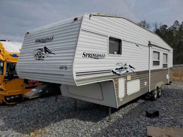 2006 Springdale/ Sprinter Travel Trailer