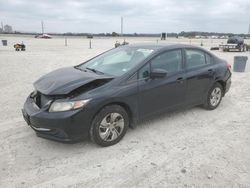 Salvage cars for sale at New Braunfels, TX auction: 2014 Honda Civic LX