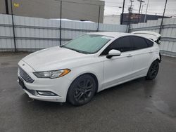 Ford salvage cars for sale: 2018 Ford Fusion SE