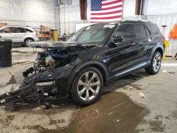 Salvage cars for sale at Milwaukee, WI auction: 2020 Ford Explorer Platinum