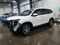 Carros salvage a la venta en subasta: 2017 Honda Pilot EXL