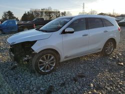 Salvage cars for sale at Mebane, NC auction: 2016 KIA Sorento SX