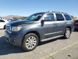 Salvage cars for sale at Las Vegas, NV auction: 2010 Toyota Sequoia Platinum