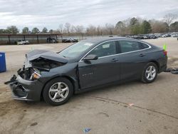 Chevrolet salvage cars for sale: 2017 Chevrolet Malibu LS