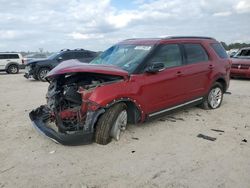 Salvage cars for sale at Houston, TX auction: 2016 Ford Explorer XLT