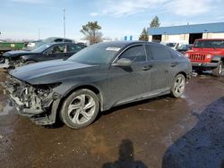 Salvage cars for sale at Woodhaven, MI auction: 2018 Honda Accord EXL