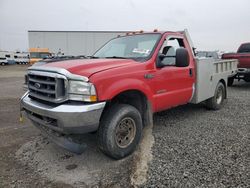 Salvage trucks for sale at West Mifflin, PA auction: 2004 Ford F350 SRW Super Duty