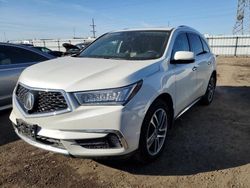 Salvage cars for sale at Elgin, IL auction: 2017 Acura MDX Advance