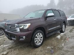 Salvage cars for sale at Seaford, DE auction: 2019 Toyota Sequoia Platinum