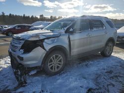 Salvage cars for sale at Windham, ME auction: 2015 Ford Explorer XLT