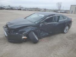 Salvage cars for sale at Kansas City, KS auction: 2015 Ford Fusion SE