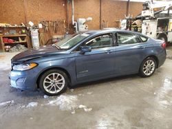 Salvage cars for sale at Ebensburg, PA auction: 2019 Ford Fusion SE