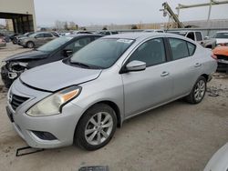 Salvage cars for sale at Kansas City, KS auction: 2015 Nissan Versa S