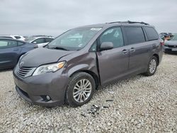 Salvage cars for sale at Taylor, TX auction: 2017 Toyota Sienna XLE