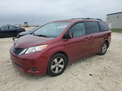 Salvage cars for sale at Temple, TX auction: 2013 Toyota Sienna LE