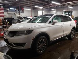 Salvage cars for sale at New Britain, CT auction: 2017 Lincoln MKX Select