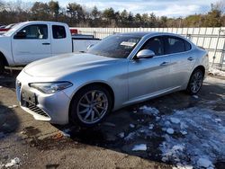 Salvage cars for sale at Exeter, RI auction: 2017 Alfa Romeo Giulia Q4