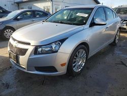 Salvage cars for sale at Pekin, IL auction: 2012 Chevrolet Cruze ECO