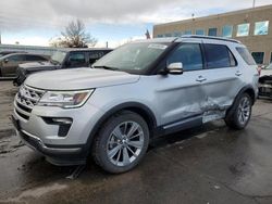 Salvage cars for sale at Littleton, CO auction: 2018 Ford Explorer Limited