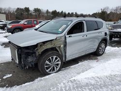 Salvage cars for sale at Exeter, RI auction: 2020 Hyundai Santa FE SEL