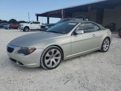 Salvage cars for sale from Copart Homestead, FL: 2006 BMW 650 I