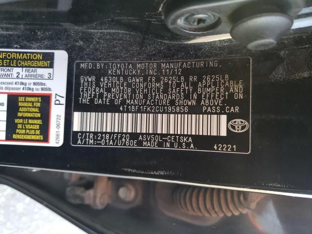 2012 Toyota Camry Base